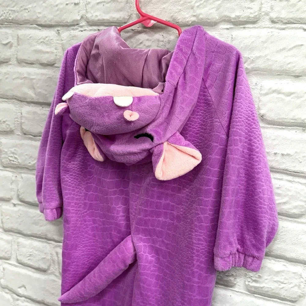 Hippopotamus Halloween Costume Sz 2T/3T Purple Hippo Bodysuit Warm Fast Shipping